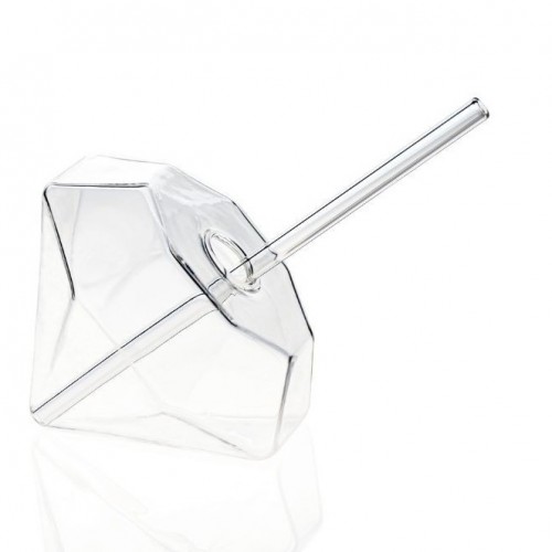 Diamond Cup (Handmade Borosilicate Glass) by 100% Chef, 2pk