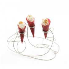 Cone Support - Labyrinth, Silver S'less Steel by 100% Chef, 1 Unit