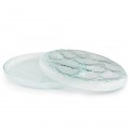 12 Oyster Glass Seafood Tray with Ice Compartment (Ø34 x 4cm) by 100% Chef, 1 unit