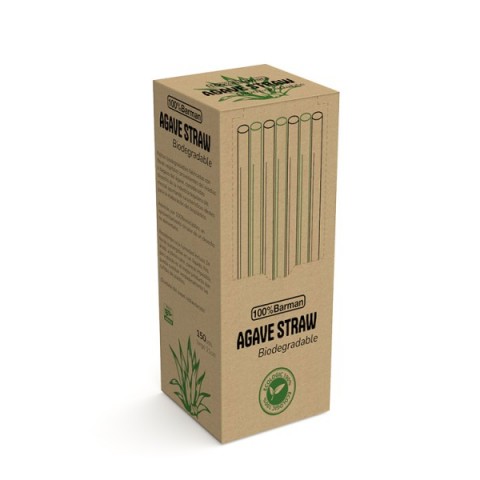 Agave Straws by 100% Chef, 3x150pk Agave Straws by 100% Chef, 3x150pk