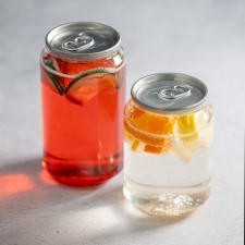 Soda Cans (250ml PET Plastic) by 100% Chef, 100pk