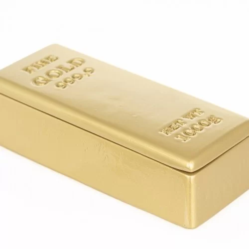 Gold Ingot, Resin, 21 x 10 x 5 cm by 100% Chef, 1 unit Gold Ingot, Resin, 21 x 10 x 5 cm by 100% Chef, 1 unit