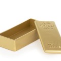 Gold Ingot, Resin, 21 x 10 x 5 cm by 100% Chef, 1 unit