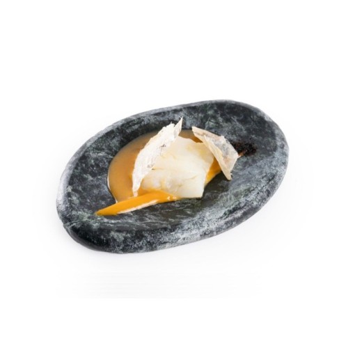 Lacrima Green Marble Plate, 14x20x2cm by 100% Chef, 1 unit