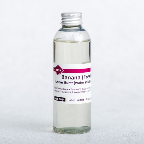 Banana - Fresh (Natural) Flavour Burst (water soluble), 100ml