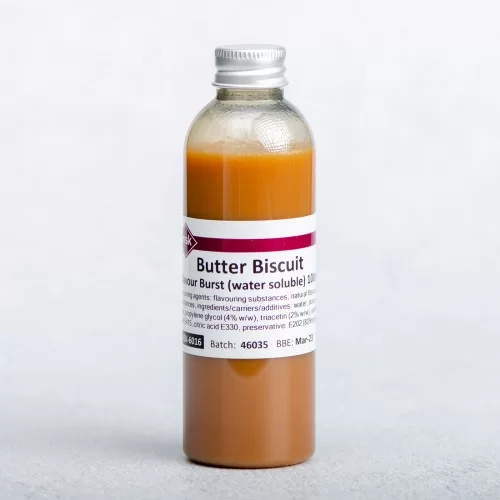 Butter Biscuit Flavour Burst (water soluble), 100ml Butter Biscuit Flavour Burst (water soluble), 100ml
