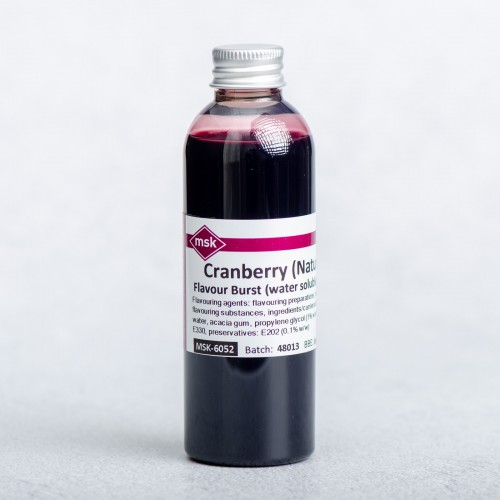 Cranberry (Natural) Flavour Burst (water soluble), 100ml