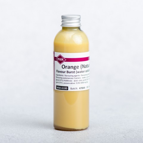 Orange (Natural) Flavour Burst (water soluble), 100ml Orange (Natural) Flavour Burst (water soluble), 100ml