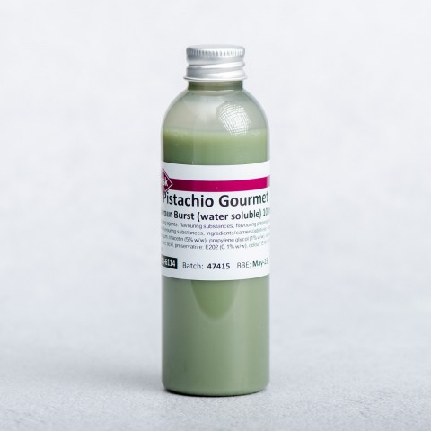 Pistachio Gourmet Flavour Burst (water soluble), 100ml Pistachio Gourmet Flavour Burst (water soluble), 100ml