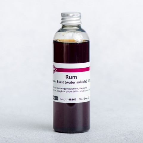 Rum Flavour Burst (water soluble), 100ml Rum Flavour Burst (water soluble), 100ml
