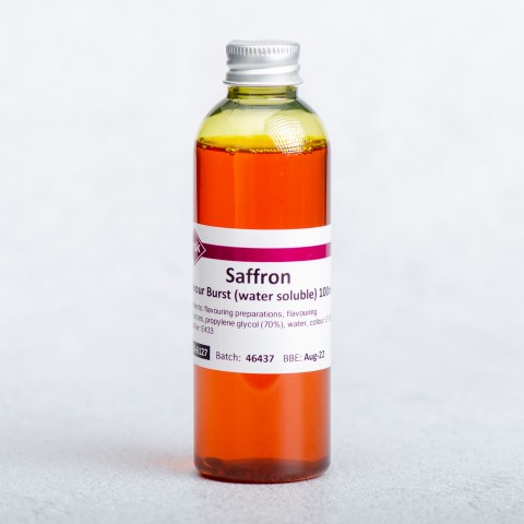 Saffron Flavour Burst (water soluble), 100ml Saffron Flavour Burst (water soluble), 100ml