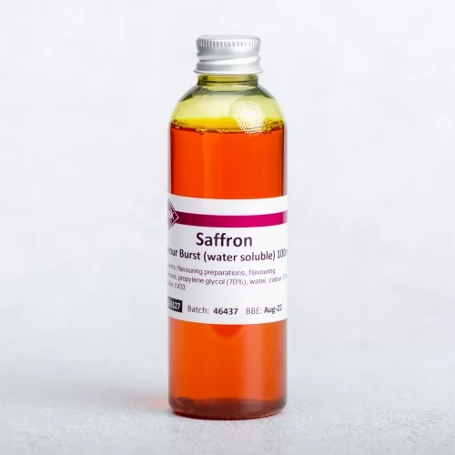 Saffron Flavour Burst (water soluble), 100ml Saffron Flavour Burst (water soluble), 100ml