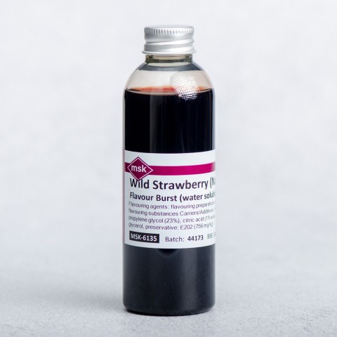 Wild Strawberry (Natural) Flavour Burst (water soluble), 100ml Wild Strawberry (Natural) Flavour Burst (water soluble), 100ml