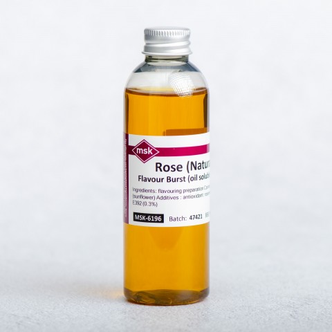 Rose (Natural) Flavour Burst (oil soluble), 100ml Rose (Natural) Flavour Burst (oil soluble), 100ml