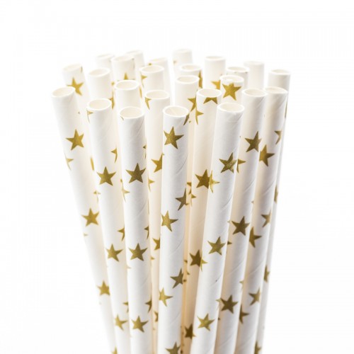 Gold Star Fancy Straws, 50pk