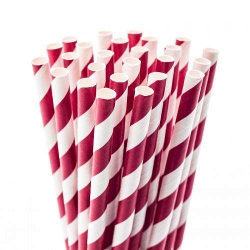 Red Stripe Fancy Straws, 50pk Red Stripe Fancy Straws, 50pk