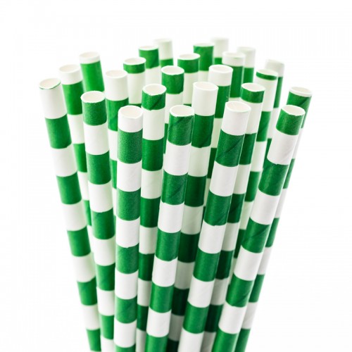 Green Circle Fancy Straws, 50pk