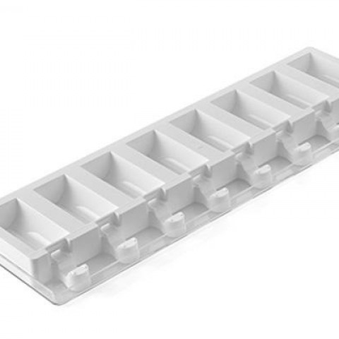 Silicon Mini Half Roll Mould (16 x 38ml) by Silikomart, 1 unit Silicon Mini Half Roll Mould (16 x 38ml) by Silikomart, 1 unit