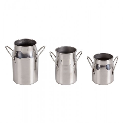 Stainless Steel Milk Can dia 5x6cm/100ml, 1 unit