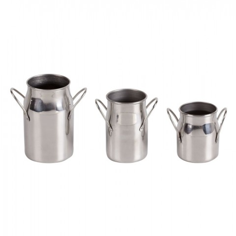 Stainless Steel Milk Can dia 5x10cm/235ml, 1 unit Stainless Steel Milk Can dia 5x10cm/235ml, 1 unit