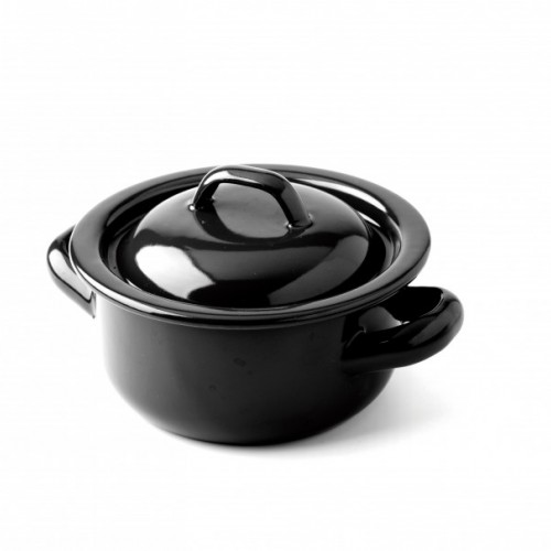 Black Stew Pan Ø12cm, 500ml , 6pk Black Stew Pan Ø12cm, 500ml , 6pk