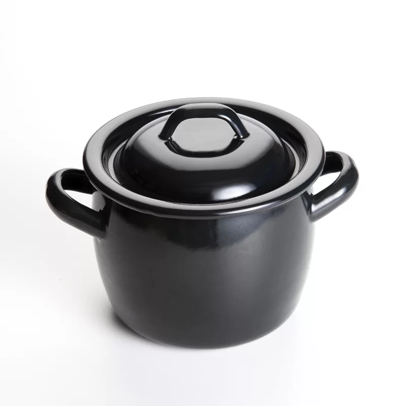 Black Round Cooking Pot