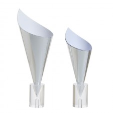 Silver Cardboard Cone (large), 100pk