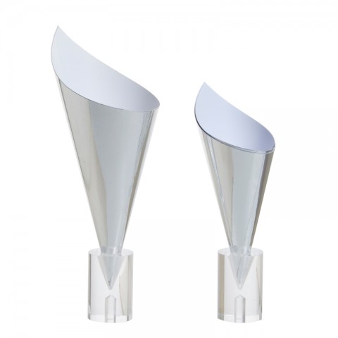 Silver Cardboard Cone (large), 100pk