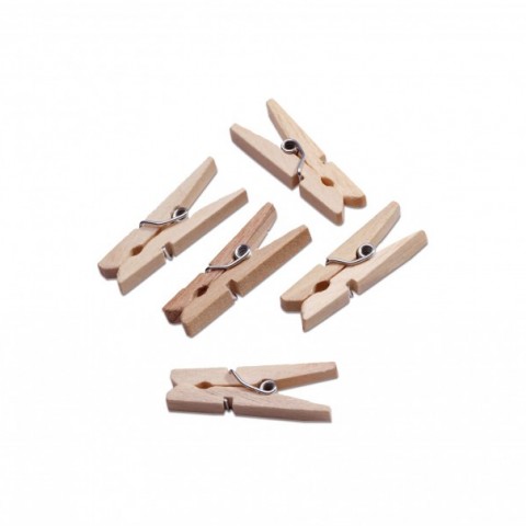 Mini Clothes Pegs, 3x1x1cm, 200pk Mini Clothes Pegs, 3x1x1cm, 200pk