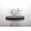 Tall Sea Urchin Glass, Ø5.5cm (int), Ø15cm (ext) x 7cm, 150ml, 1 unit