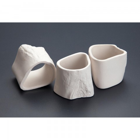 Ossobuco Porcelain Plate, 4x4x4cm, 3pk