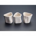 Terrine Bone Porcelain Plate, 4x4x4cm, 3pk