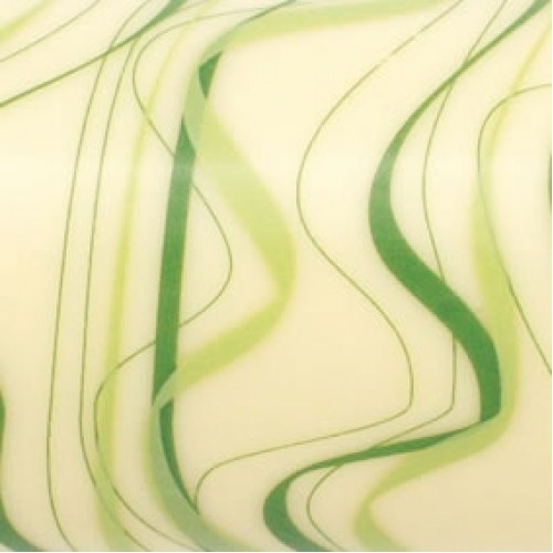 Green Swirls Chocolate Transfer Sheet, 10pk