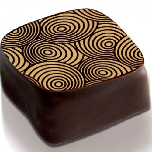 Swirls Chocolate Transfer Sheet, 10pk