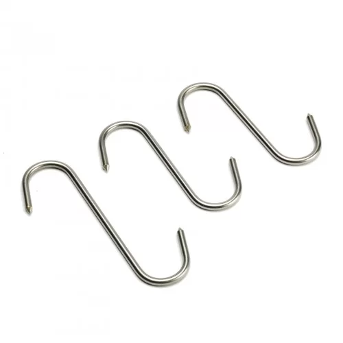6 inch Stainless Steel Butcher's Hooks, 5pk