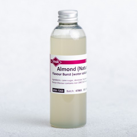 Almond (Natural) Flavour Burst (water soluble), 100ml Almond (Natural) Flavour Burst (water soluble), 100ml