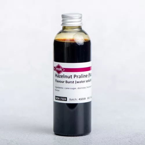Hazelnut Praline (Natural) Flavour Burst (water soluble), 100ml Hazelnut Praline (Natural) Flavour Burst (water soluble), 100ml