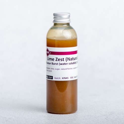 Lime Zest (Natural) Flavour Burst (water soluble), 100ml