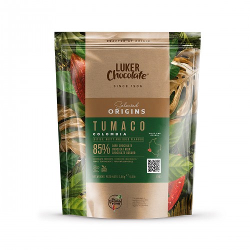 Tumaco 85% Extra Dark Chocolate by Casa Luker, 2.5kg
