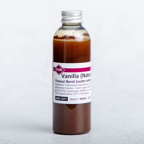 Vanilla (Natural) Flavour Burst (water soluble), 100ml Vanilla (Natural) Flavour Burst (water soluble), 100ml
