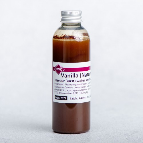 Vanilla (Natural) Flavour Burst (water soluble), 100ml