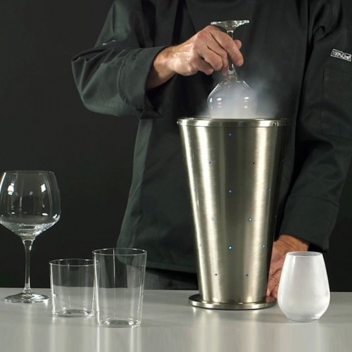 Cool Bar 2 (Silver) Instant Glass Froster and Dry Ice Maker, 1 unit