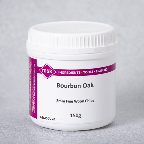 Bourbon Oak 3mm Fine Wood Chips, 150g