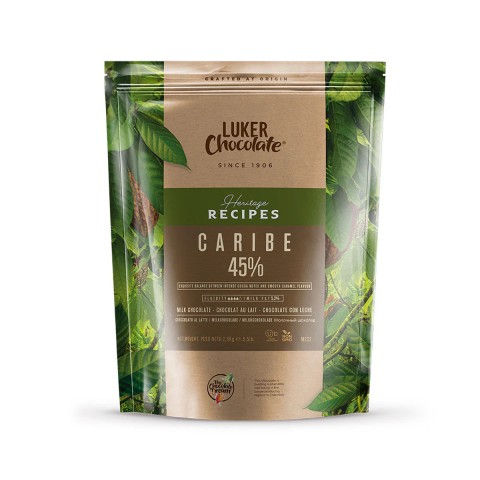 Caribe 45% Milk Chocolate Couverture by Luker Chocolate, 2.5kg Caribe 45% Milk Chocolate Couverture by Luker Chocolate, 2.5kg