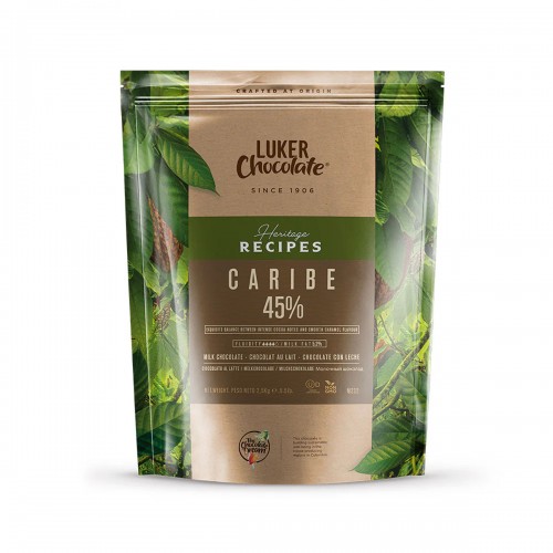 Caribe 45% Milk Chocolate Couverture by Luker Chocolate, 2.5kg