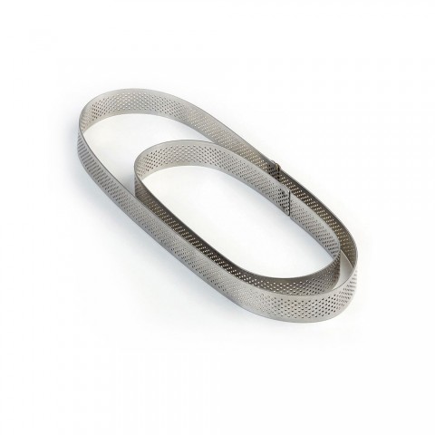 Tart Band, 20x290x90mm Oval, Perforated, XFO299020 by Pavoni Italia, 1 unit Tart Band, 20x290x90mm Oval, Perforated, XFO299020 by Pavoni Italia, 1 unit
