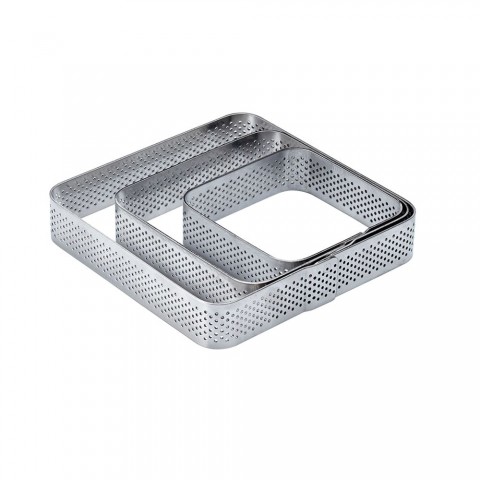 Tart Band, 20x65x65mm Square, Perforated, XFO656520 by Pavoni Italia, 1 unit Tart Band, 20x65x65mm Square, Perforated, XFO656520 by Pavoni Italia, 1 unit