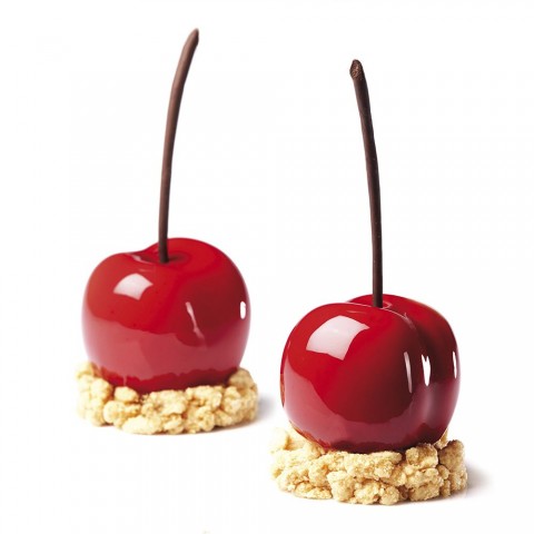 Peach / Cherry Pavoflex Mould PX4331S by Pavoni Italia, 1 unit Peach / Cherry Pavoflex Mould PX4331S by Pavoni Italia, 1 unit