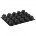 Tangerine Pavoflex Mould PX4332S by Pavoni Italia, 1 unit Tangerine Pavoflex Mould PX4332S by Pavoni Italia, 1 unit