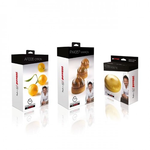 Lemon Double Silicone Mould AF006S by Pavoni Italia, 1 unit